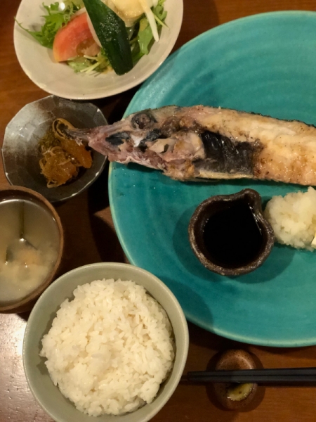 本日ランチ限定、大変お得な焼き魚定食1000円‼️